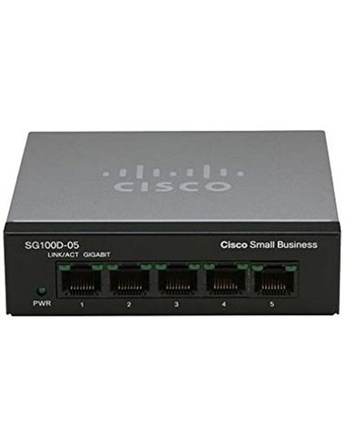 Switch de rețea Cisco SG110D-05, 5x 10/100/1000 Mbps