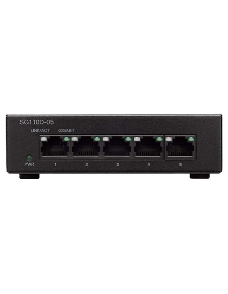Сетевой коммутатор Cisco SG110D-05, 5x 10/100/1000 Мбит/с