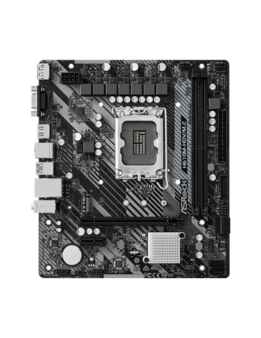 Материнская плата ASRock H610M-HDV/M.2 R2.0, LGA1700, Intel H610, Micro-ATX