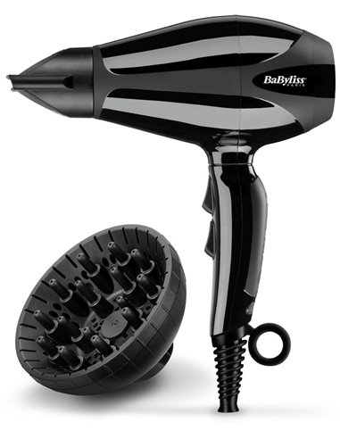Uscător de păr BaByliss Compact Pro 6715E, 2400 W, Negru
