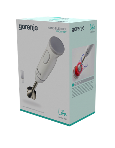 Погружной блендер Gorenje Life collection HBC561QW, Белый