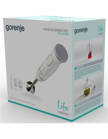 Blender de mână Gorenje Life collection HBC564QW, Alb