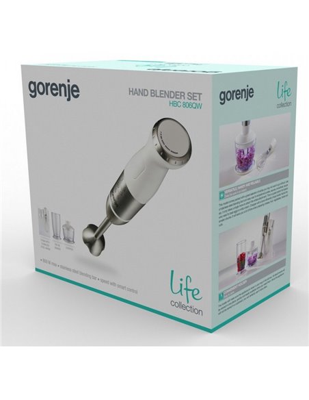 Погружной блендер Gorenje Life collection HBC806QW, Белый