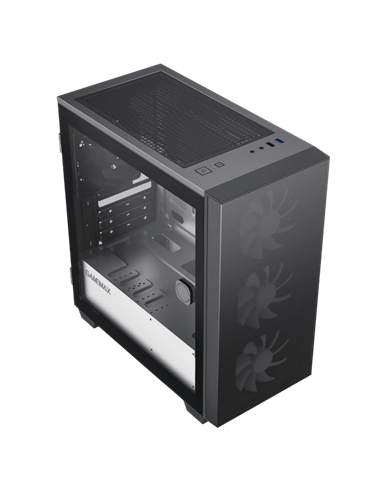 Компьютерный корпус Gamemax Aero Mini ECO, Micro-ATX, Без блока питания, Чёрный