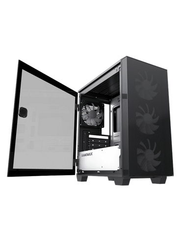 Carcasă PC Gamemax Aero Mini ECO, Micro-ATX, Fără PSU, Negru