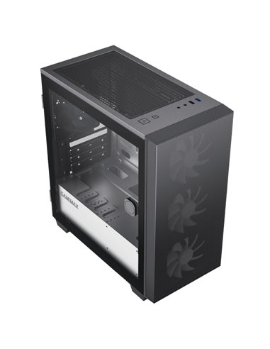 Carcasă PC Gamemax Aero Mini ECO, Micro-ATX, Fără PSU, Negru