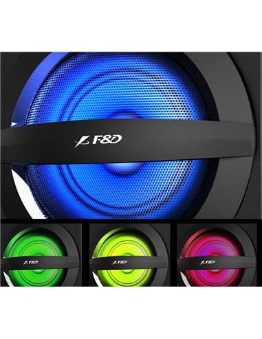 Boxe pentru calculator 2.1 F&D A140X, Negru