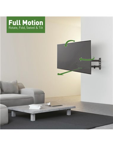 Suport TV de perete BARKAN E3433, Negru