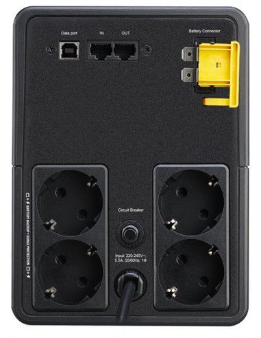 Источник бесперебойного питания APC Back-UPS BX2200MI-GR, Линейно-интерактивный, 2200VA, Башня