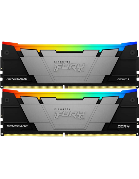 Оперативная память Kingston FURY Renegade RGB, DDR4 SDRAM, 3600 МГц, 16Гб, KF436C16RB2AK2/16 Оперативная память Kingston FURY Renegade RGB, DDR4 SDRAM, 3600 МГц, 16Гб, KF436C16RB2AK2/16
