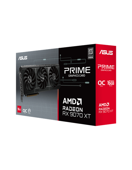Видеокарта ASUS PRIME-RX9070XT-O16G, 16 ГБ GDDR6 256бит