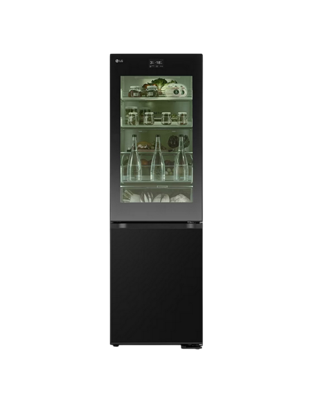 Холодильник LG GBG7190CEV, Чёрный