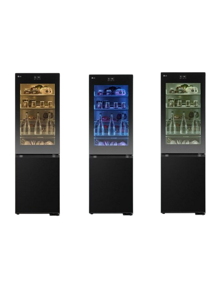 Холодильник LG GBG7190CEV, Чёрный