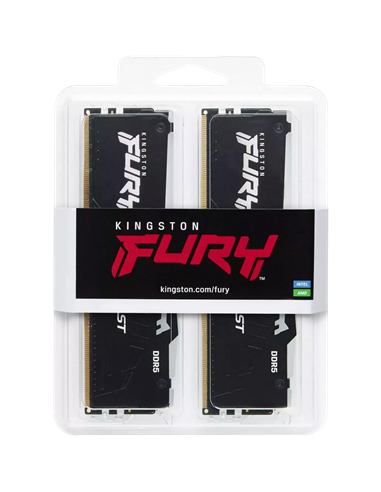 Memorie RAM Kingston FURY Beast RGB, DDR5 SDRAM, 6000 MHz, 32 GB, KF560C30BBEAK2-32