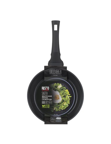 Tigaie RESTO 93326, 26cm, Negru