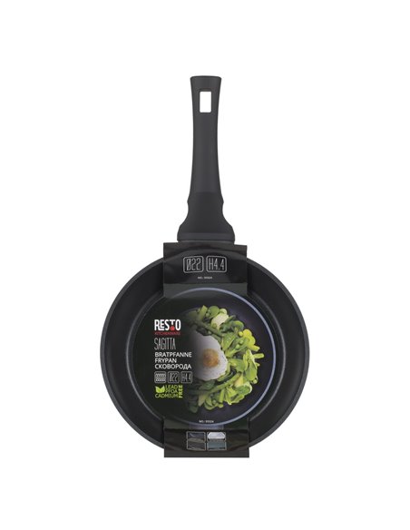 Tigaie RESTO 93326, 26cm, Negru