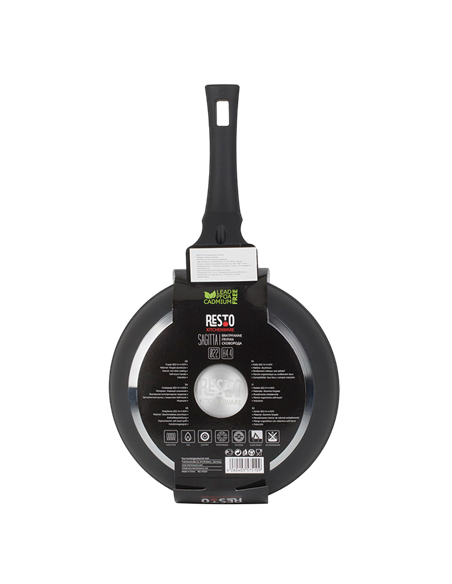 Tigaie RESTO 93326, 26cm, Negru