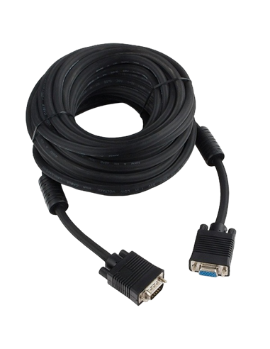 Cablu Video Cablexpert CC-PPVGAX-10M-B, VGA D-Sub (M) - VGA D-Sub (M), 10m, Negru