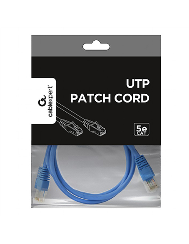 Патч-корд Cablexpert PP12-1.5M/B, CAT5e UTP, 1,5м, Синий