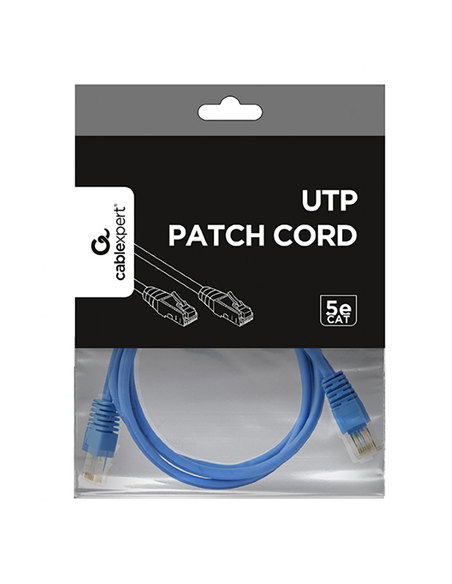 Патч-корд Cablexpert PP12-1.5M/B, CAT5e UTP, 1,5м, Синий Патч-корд Cablexpert PP12-1.5M/B, CAT5e UTP, 1,5м, Синий