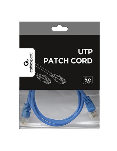 Патч-корд Cablexpert PP12-1.5M/B, CAT5e UTP, 1,5м, Синий