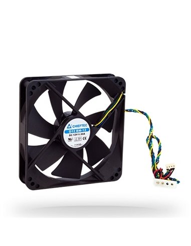 PC Case Fan Chieftec AF-1225PWM, 120x120x25 mm, Ball Bearing, 1650rpm, 32db, PWM, 4pin for PSU/Molex