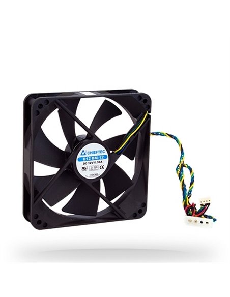 PC Case Fan Chieftec AF-1225PWM, 120x120x25 mm, Ball Bearing, 1650rpm, 32db, PWM, 4pin for PSU/Molex