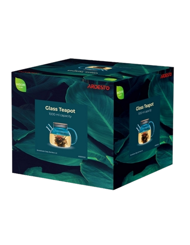 Заварочный чайник Ardesto AR3010GB, 1л, Прозрачный