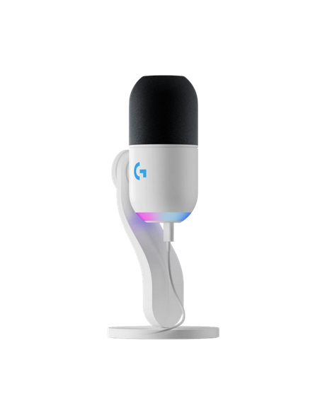 Microfon Gaming Logitech Yeti GX, Cu fir, Alb
