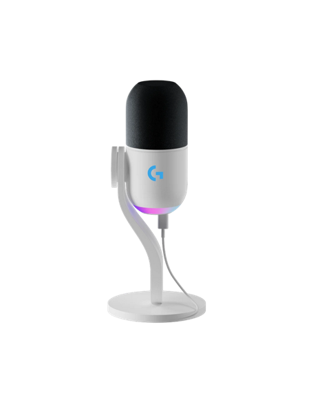 Microfon Gaming Logitech Yeti GX, Cu fir, Alb