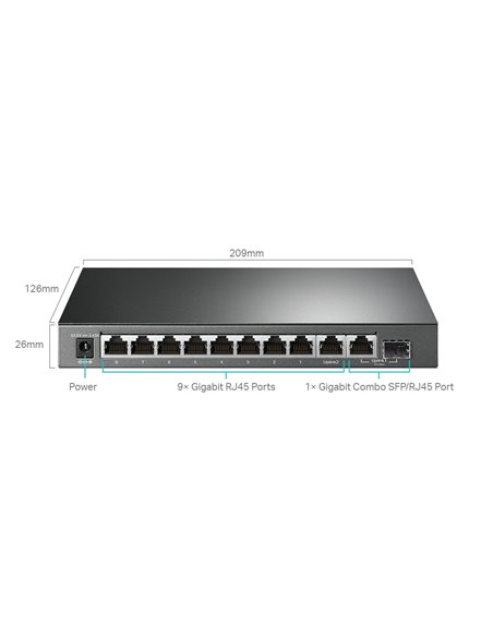 PoE коммутатор TP-LINK TL-SG1210MPE, 8x IEEE 802.3af/at PoE коммутатор TP-LINK TL-SG1210MPE, 8x IEEE 802.3af/at