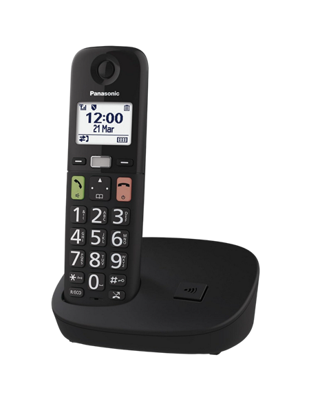 Telefon DECT Panasonic KX-TGU110UAB, Negru Telefon DECT Panasonic KX-TGU110UAB, Negru