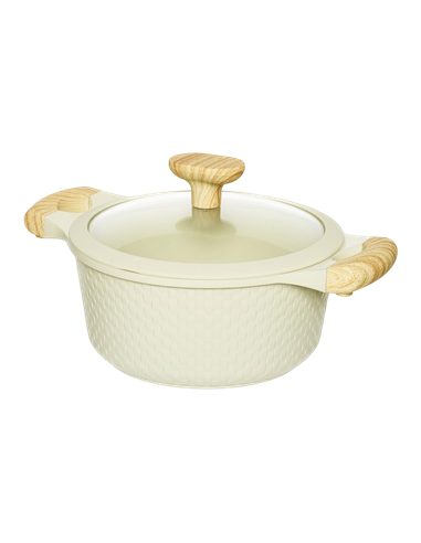 Кастрюля RESTO 93801, 2,4л, 20см, Бежевый