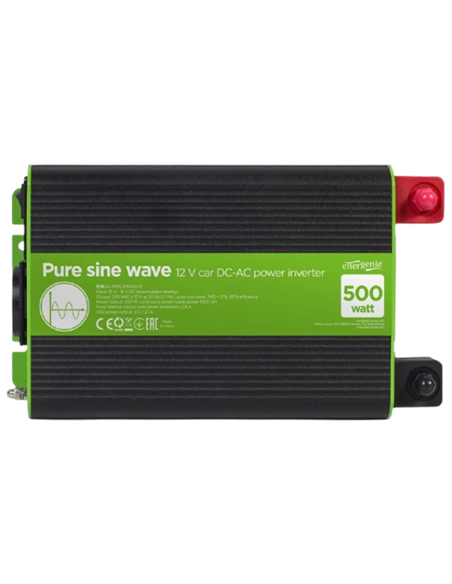 Автомобильный инвертор Energenie EG-PWC-PS500-01, 500Вт, Разноцветный Автомобильный инвертор Energenie EG-PWC-PS500-01, 500Вт, Разноцветный