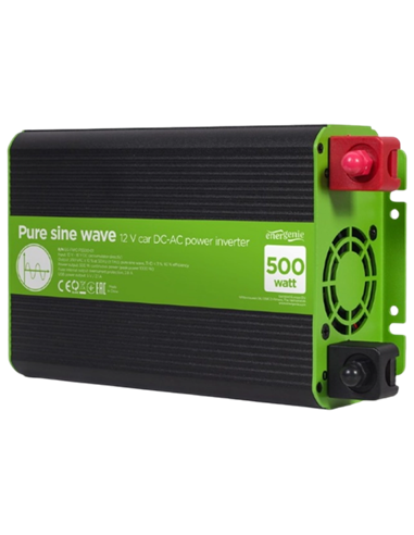 Invertor Auto Energenie EG-PWC-PS500-01, 500W, Multicolor