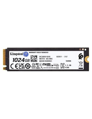 Накопитель SSD Kingston KC3000, 1000Гб, SKC3000S/1024G