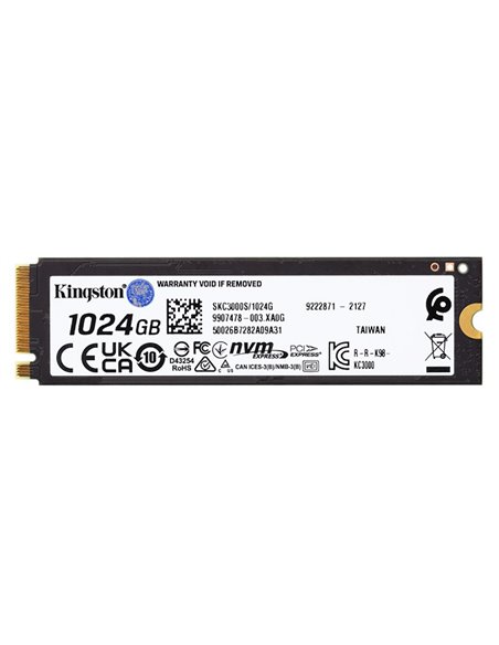 Накопитель SSD Kingston KC3000, 1000Гб, SKC3000S/1024G