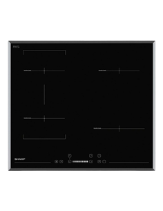 Plită cu inducție Sharp KH-6I27CS0I-EU, Negru