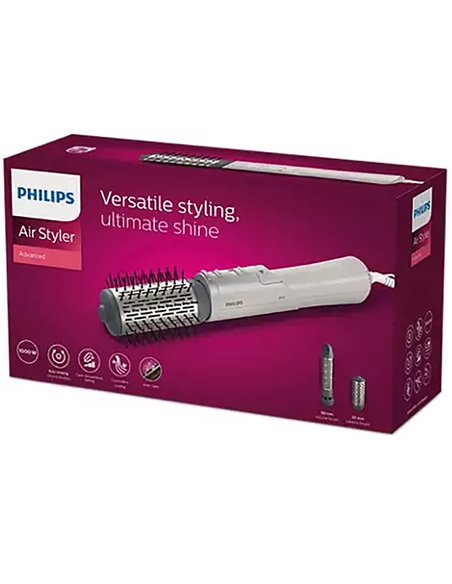 Uscător de păr-perie PHILIPS BHA710/00, 1000 W, Alb