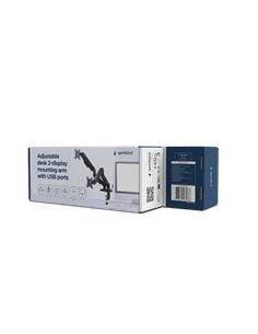 Настольный кронштейн для монитора Gembird MA-DA2U-01, Черный 2