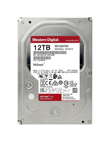 Unitate HDD Western Digital WD Red Pro, 3.5", 12 TB WD122KFBX