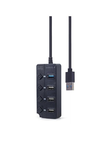 USB-концентратор Gembird UHB-U3P1U2P3P-01, Чёрный