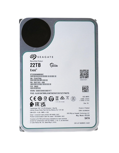 Жесткий диск Seagate Exos, 3.5", 22 ТБ <ST22000NM000C-FR>