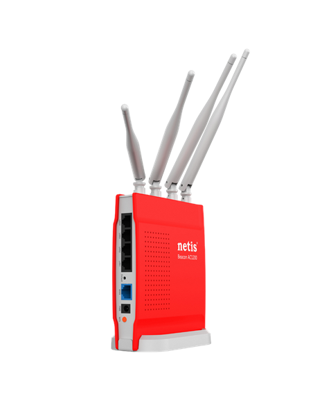 Router fără fir Netis WF2681, Roșu