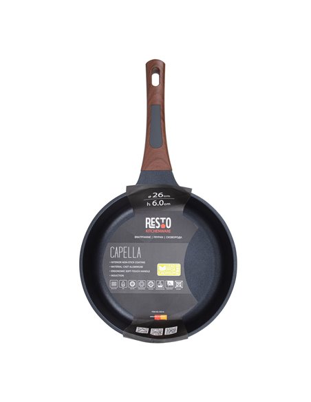 Tigaie RESTO 93510, 26cm, Negru