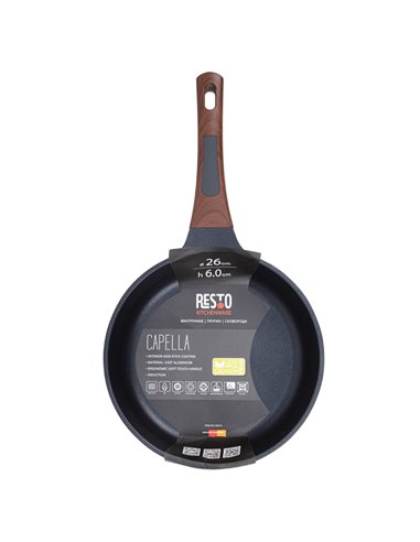 Tigaie RESTO 93510, 26cm, Negru