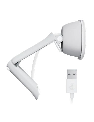 Cameră Web Logitech BRIO 100, 1920x1080, Alb