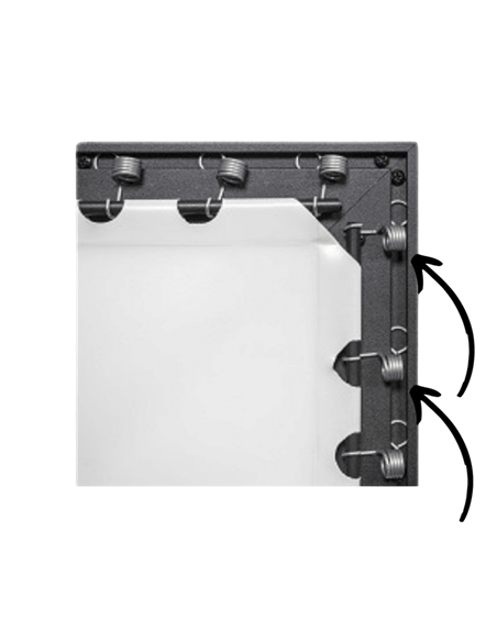 Проекционный экран с фиксированной рамкой Sopar # 8302VC-RN, 136", 16:9