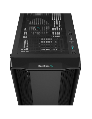 Carcasă PC Deepcool CC560 ARGB V2, Midi-Tower, Fără PSU, Negru