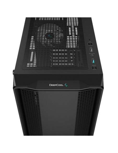Carcasă PC Deepcool CC560 ARGB V2, Midi-Tower, Fără PSU, Negru